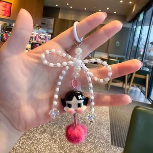 พวงกุญแจรูปตัวการ์ตูนน่ารักแบบทำมือพวงกุญแจคู่ติดลูกปัดพวงกุญแจรถพวงกุญแจกระเป๋าเป้สะพายหลังมีเสน่ห์ - Product Image 6