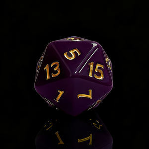 نرد D20 قابل للتخصيص مقاس 33 مم مصنوع من الراتنج بألوان متنوعة مناسب للعبة دنجنز آند دراجونز - Product Image 3