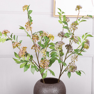 Grande branche de fruit des huit trésors, plante artificielle 92 cm en plastique souple, décoration intérieure - Product Image 2