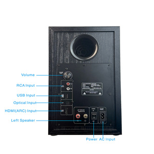 Altavoces de estantería activa de 200W y 5,25 pulgadas, Monitor de madera, fiebre, sistema de cine en casa Hifi, equipo de sonido de música, amplificadores, altavoz - Product Image 5