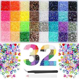 Kit de <span class=keywords><strong>strass</strong></span> en résine multicolore tendance pour décoration DIY, <span class=keywords><strong>strass</strong></span> effet gelée, pierres brillantes à dos plat pour nail art - Product Image 3