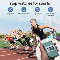 Digitaler Stoppuhr-Timer mit großem Display, Runden- und Zwischentimer-Modus, wasserdichter Handtimer für Trainer, Laufen, Schwimmen, Training