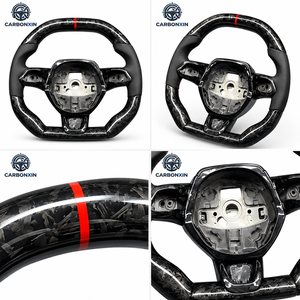 พวงมาลัยคาร์บอนไฟเบอร์สำหรับรถปอร์เช่ Cayenne Macan Panamera Boxster Coupe Gt3 gt4 958 997 987 993 957 981 911 ไม่มีถุงลมนิรภัย - Product Image 6
