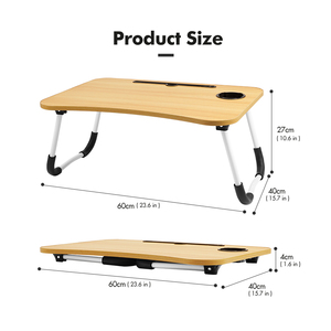 Kinggear Cắm Trại Bằng Gỗ Gấp Bàn Giường Có Thể Điều Chỉnh Xách Tay Máy Tính Xách Tay Bảng Có Thể Điều Chỉnh Giường Bàn Bằng Gỗ Có Thể Gập Lại Bảng - Product Image 5