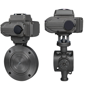 Válvula de Mariposa Eléctrica COVNA de Alta Temperatura con Brida de Sellado de Metal Duro, Asiento y Disco con Estructura de Sellado Excéntrico Triple - Product Image 1