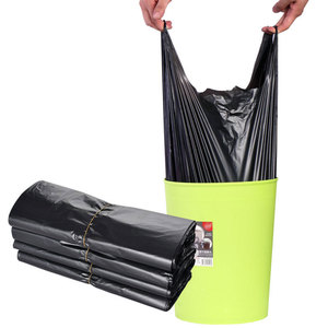 Grocery Shopping Side Gusset Moisture Proof <b>Plastic</b> T-shirt Bags 12" X 7" X 21" for Supermarket & Exhibition Use - Product Image 2