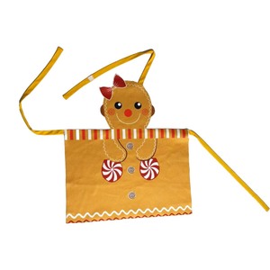 Tablier de cuisine pour enfants HP Kid, décoration de Noël, fête, costume de bonhomme en pain d'épices FCDR-019 - Product Image 3