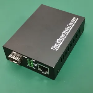 10/100/1000M 1 puerto de fibra SFP 1RJ45/2RJ45/4RJ45 convertidor de medios SFP