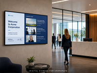Affichage numérique mural pour centre commercial, écran LCD publicitaire Android pour intérieur