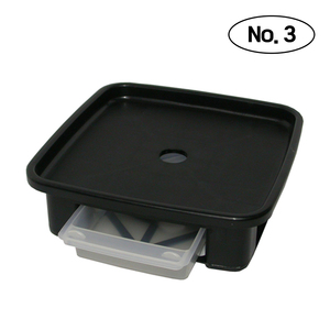 Plafarm Premium - Sous-plate carrée épaisse en PP noir avec réservoir d'eau pour grands pots de fleurs lourds - Protection du sol - Product Image 3