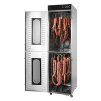 Machine à sécher les saucisses en acier inoxydable à double couche, déshydrateur à circulation d'air chaud pour viande séchée et boucherie