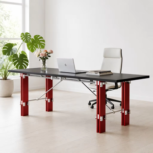 <span class=keywords><strong>Escritorio</strong></span> de <span class=keywords><strong>Oficina</strong></span> Bauhaus, <span class=keywords><strong>Diseño</strong></span> Minimalista, Tablero de Abedul Marino, Mesa Larga, Banco de Trabajo, <span class=keywords><strong>Escritorio</strong></span> para Computadora con Eje Óptico, Uso Comercial - Product Image 5