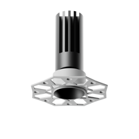 Spot encastré LED COB 5W 7W pour plafond, découpe de 43 mm, en aluminium moulé sous pression, AC220V