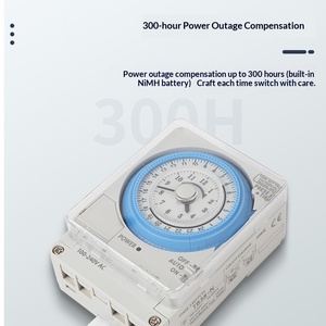 Minuteur mécanique TB38N, interrupteur de temporisation TB118N, interrupteur de minuterie TB35N, TB388R, contrôleur de temps TB35, en fer et plastique, alimenté en courant alternatif - Product Image 3