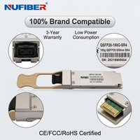 Module émetteur-récepteur optique IP DDM multimode MPO MTP 100G SR4 100m 850nm compatible QSFP28 pour centre de données