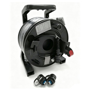 FTTH SC LC FC ST Connector Portable Retractable Tactical Winding Drum 100M 150M Fiber Optic <b>Cable</b> Reel ODVA <b>patch</b> cord - Product Image 4