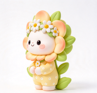 Figurine de collection personnalisée OEM en PVC et ABS, personnage mignon Daisy, jouet d'art design sur mesure en vinyle, fabriqué en usine