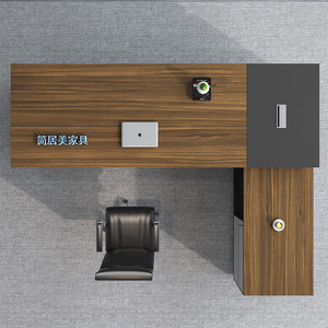 Executive <b>Desk</b> JM-5372 Artificial Board Storage Cabinet Office Furniture <b>Study</b> Room Commercial Space - Product Image 3