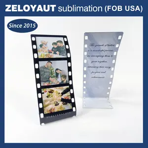 ZELOYAUT 2024 disesuaikan Logo Memorial Film gaya Desktop gambar plak sublimasi Film Aluminium bingkai foto untuk dekorasi rumah