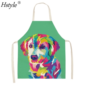 68x55cm cucina famiglia adulto antivegetativa grembiule senza maniche poliestere cane serie animali tuta stampata SD2015 - Product Image 3