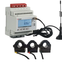Acrel ADW300 IOT Analyseur de puissance sans fil Lora 4G pour mesurer l'alimentation active triphasée dans un réseau basse tension