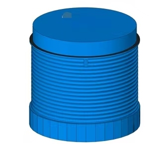 Réservoir d'eau en plastique bleu, baril de stockage d'eau ondulé, collecteur d'eau de pluie monté sur le toit pour une utilisation en extérieur 8WD4420-5AF - Product Image 1