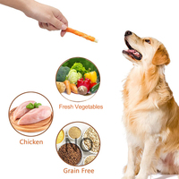 Bâton de cuir brut enveloppé de poulet naturel Offre Spéciale chien mâche chien traite la viande de poulet bâton molaire pour l'entraînement