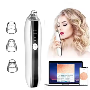 Nueva aspiradora de nariz eléctrica de acero inoxidable y ABS | Dispositivo eliminador de espinillas y espinillas con succión al vacío para limpieza profunda de poros - Product Image 1