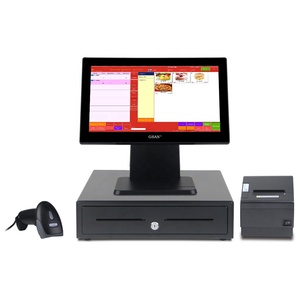 Gsan A4 Hệ điều hành <span class=keywords><strong>Android</strong></span> POS hệ thống màn hình cảm ứng kép màn hình cảm ứng tiền mặt đăng ký với ngăn kéo tiền mặt - Product Image 4