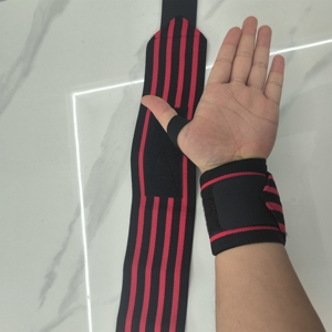 สายรัดข้อมือยกน้ำหนักคุณภาพสูง หลายสี สำหรับฟิตเนส คาลลิสเทนิกส์  รับสกรีนโลโก้ ป้องกันข้อมือสำหรับเล่นกีฬา - Product Image 6