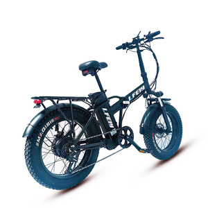 Pneus de 20*4 pouces de large, batterie au lithium 48V 15AH, moteur sans balais, cadre en alliage d'aluminium - vélo électrique pliable - Product Image 6