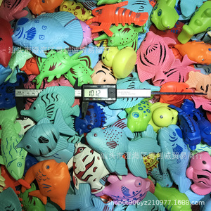 Jouets de pêche magnétiques Yuechuang, ensemble de poissons en plastique en vrac pour enfants de 2 à 4 ans, jouet aquatique unisexe, origine Guangdong - Product Image 1