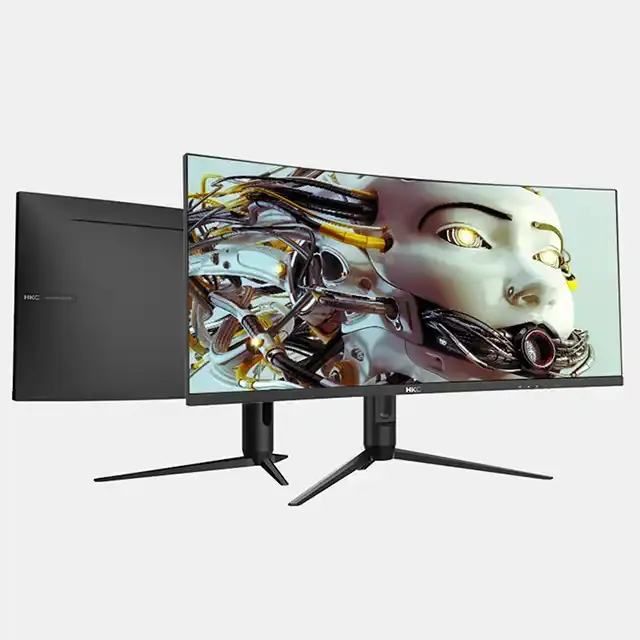 Hkc 34 אינץ 144hz מעוגל משחקים צג quasi 4k מחשב שולחני גדול רחב רחב רחב רחב