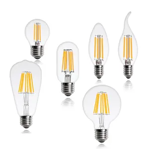 Custom E27 E14 LED Light Bulbs ST 64 Led Filament Bulb Led Bulb Filament For Home