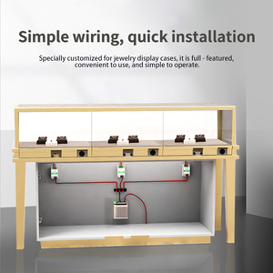 Sistema de Seguridad con Tarjeta Magnética para Vitrina de Joyería SM168, Cerradura Eléctrica para Gabinete con Puerta Abatible - Product Image 6
