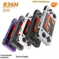 Console portable R36H, style arcade à double joystick, design rétro nostalgique, open-source, portable, style PSP, appareil de jeu portable sous Linux