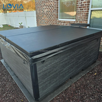 Spa de luxe extérieur pour 6 personnes, en acrylique, avec jets de massage hydrothérapeutiques et éclairage LED, pour centre de spa à domicile