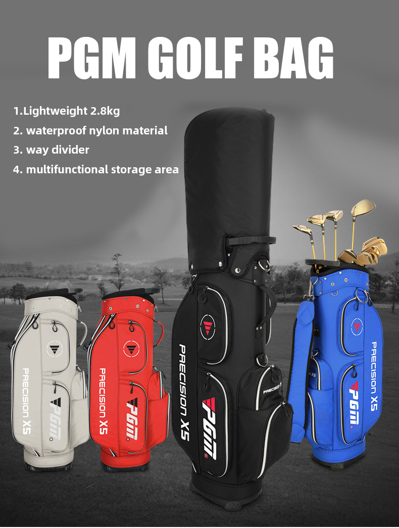 PGM QB067 golf carry tour bag light weight waterproof custom golf staff