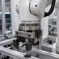 Bride usinée CNC sur mesure selon dessin pour la robotique et l'automatisation, en aluminium, acier inoxydable, laiton, tolérance ±0,05 mm
