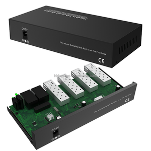 Proveedor Chino de Conversor de Medios Ethernet Gigabit a SFP de 1000Mbps con 4 Puertos de Fibra y 2 RJ45, Transceptor Ethernet - Product Image 4