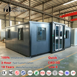 Casa Contenedor Prefabricada de Acero Expandible de 40 pies Importada de China con Resistencia a Huracanes y Terremotos, Instalación Rápida - Product Image 1