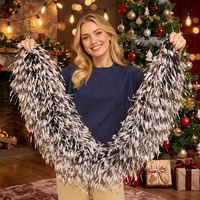 Boa en Plumes d'Autruche Teintées en Gros pour Décorations de Noël, Mariages, Fêtes, Accessoires de Couture DIY, Écharpe pour Femme