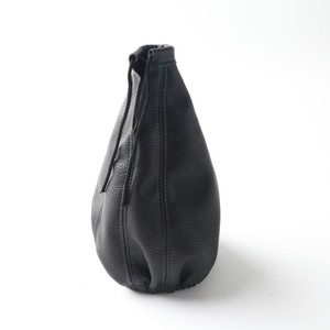 Funda universal de cuero sintético para palanca de cambios, color negro con costuras rojas, estilo clásico para automóviles - Product Image 2