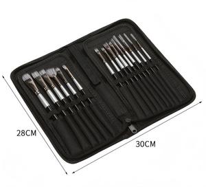 Bveiw Art – Lot de 15 pinceaux en nylon avec étui de transport, pour aquarelle, acrylique et <span class=keywords><strong>peinture</strong></span> à l'<span class=keywords><strong>huile</strong></span>, pinceaux éventail pour artistes - Product Image 2