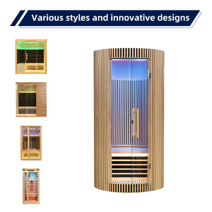<span class=keywords><strong>Sauna</strong></span> Infrarroja en Forma <span class=keywords><strong>de</strong></span> Barril para Interiores, <span class=keywords><strong>Sauna</strong></span> Casera con Luz Roja Infrarroja, Portátil para 1 Persona - Product Image 4