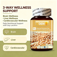 Gélules de lécithine de soja OEM, complément nutritionnel quotidien