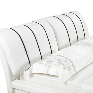 Cama de Lujo con Almacenamiento Inteligente, Diseño de Cama Individual con Estructura de Cuero Sintético Suave - Product Image 6