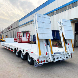 Hydraulic Lowbed Drop Deck Gooseneck Semi-<b>Trailer</b> with 3-5 Axles 1-2 Ton Payload 12.5x2.5x1.5m Dimensions-Fengniao - Product Image 6