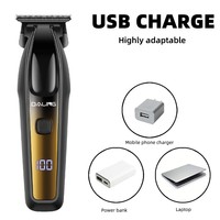 Tondeuse à cheveux professionnelle DALING DL-1969, faible bruit, écran LED numérique, charge rapide USB, moteur haute puissance