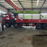 Nouveau modèle de grue à flèche télescopique Shacman 16T, grue mobile hydraulique pour la construction de ponts autoroutiers